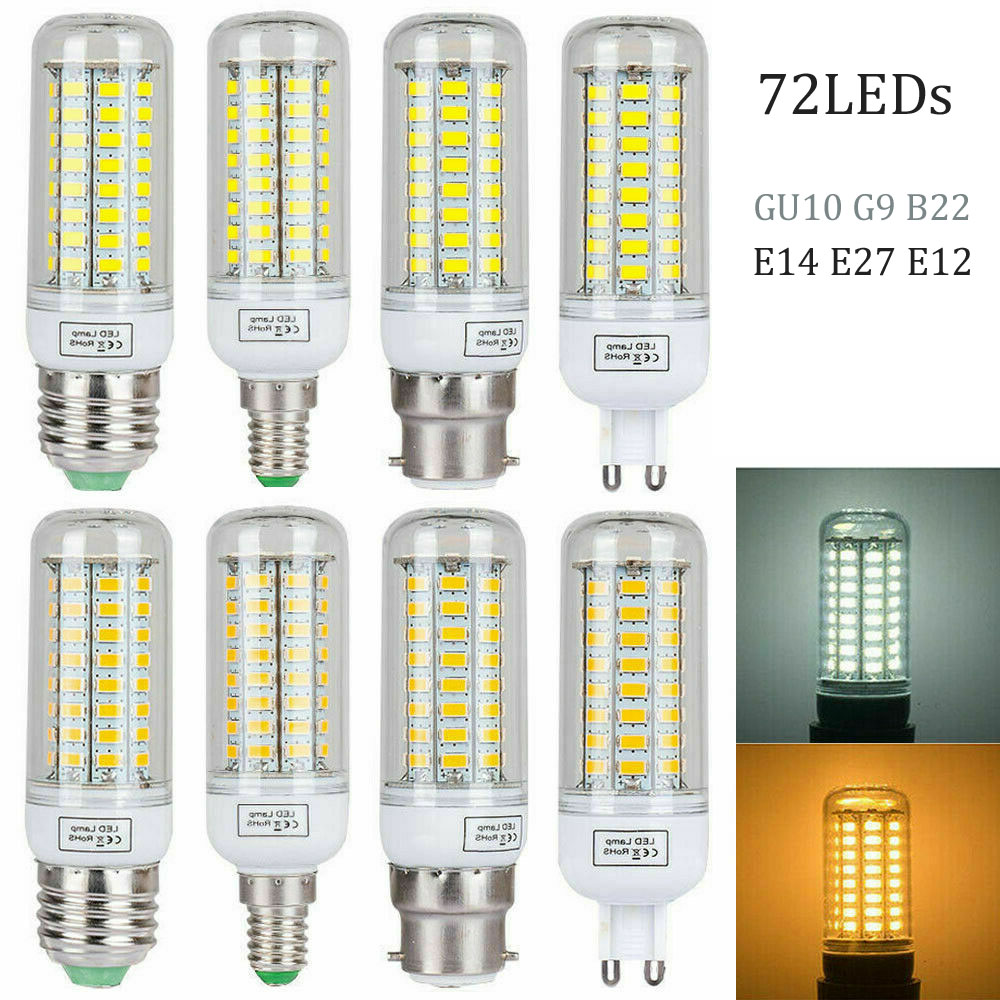 E14 E27 LED   72LED 5730 SMD GU10 G9 B22 ..